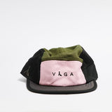 Våga Club Cap - Kullgrå / Mosegrønn / Lys rosa