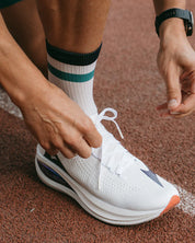 ÅSUNDEN MID CREW SOCKS OFF-WHITE/WARM GREEN