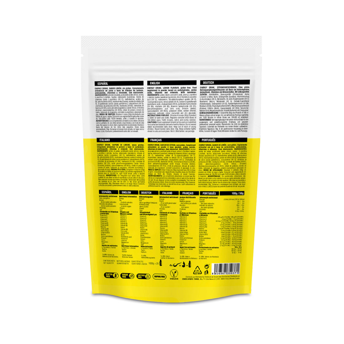 Energidrikk Sitron - 1 kg