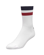 ÅSUNDEN MID CREW SOCKS OFF-WHITE/NAVY/BURGUNDY