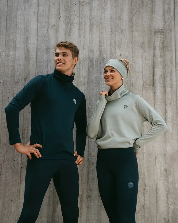 YMR Åsunden Men's Funnel Neck Navy - Bilde 2