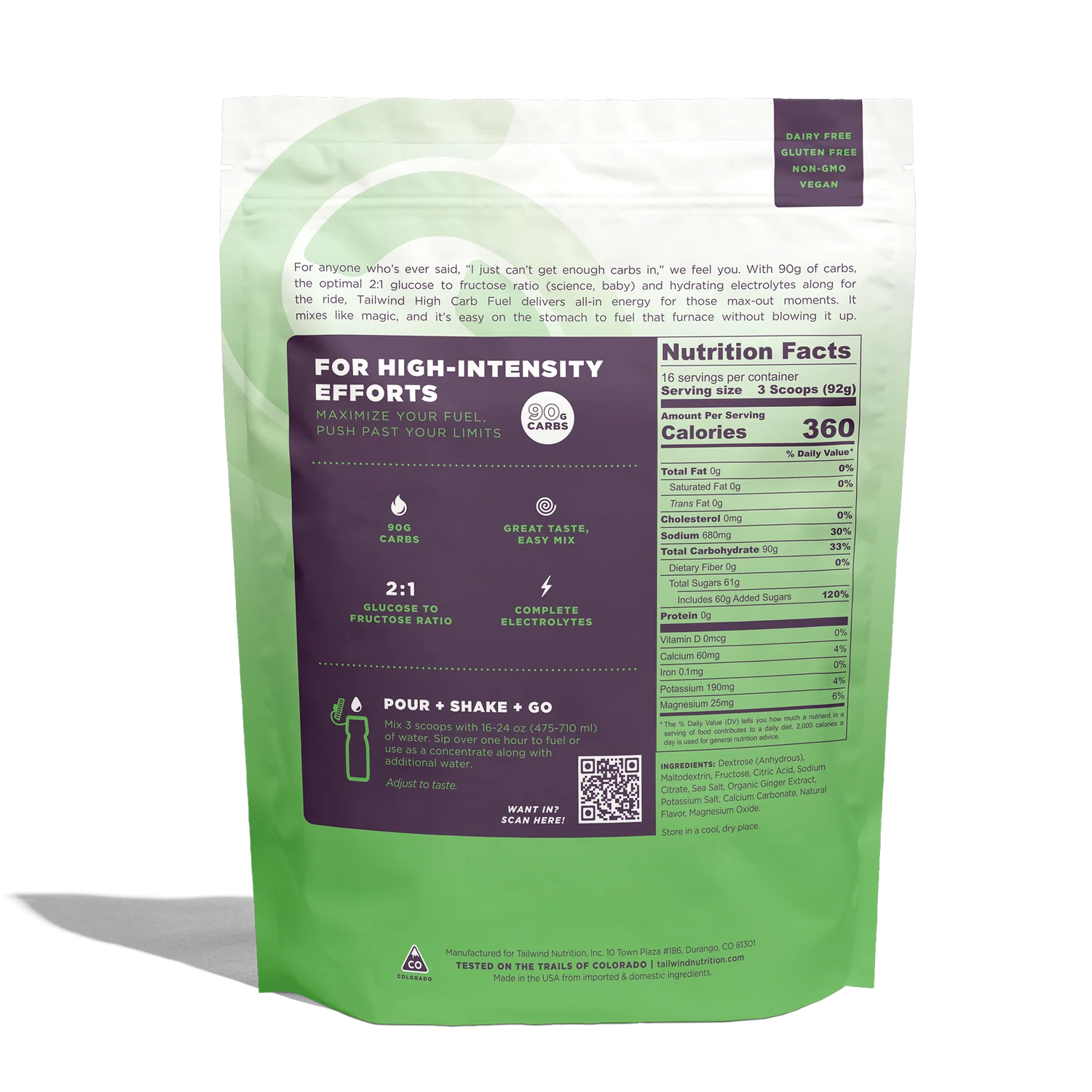 Tailwind High Carb Fuel Large - Bilde 3